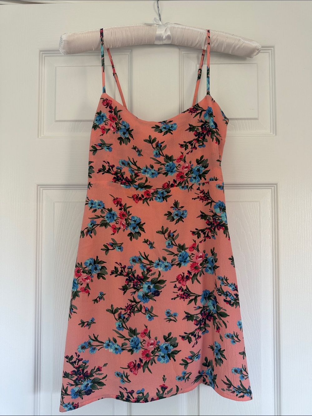 Women's Pink Floral Slip Dress